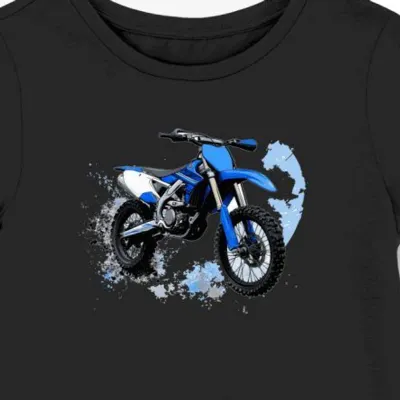 Koszulka damska czarna z Futurystycznym Motocyklem Wyścigowym