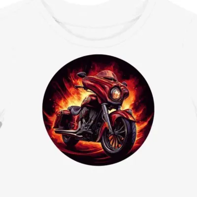 Koszulka damska biała Z Duchami Motocykli