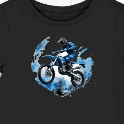 Koszulka damska czarna Skok Motocyklowy w Magicznej Aury