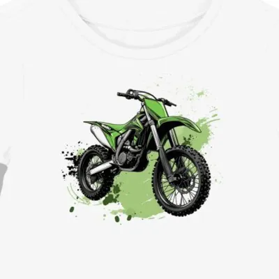 Koszulka damska biała Motocyklowa Moc KX450