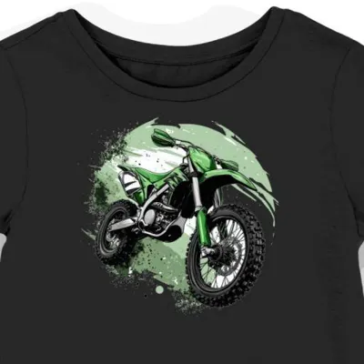Koszulka damska czarna Motocyklowa Siła i Precyzja