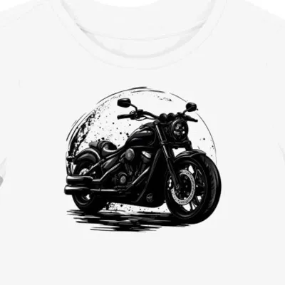 Koszulka damska biała z dynamicznym motywem Yamaha Midnight Star