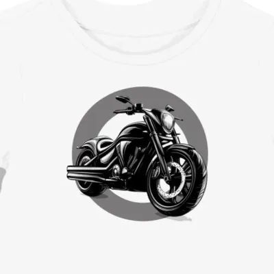 Koszulka damska biała Zwycięski Styl Motocyklowy