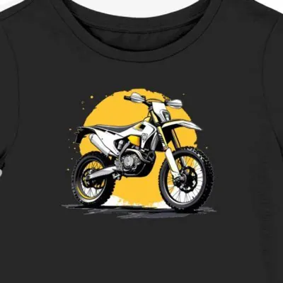 Koszulka damska czarna z motocyklową energią i dynamiką