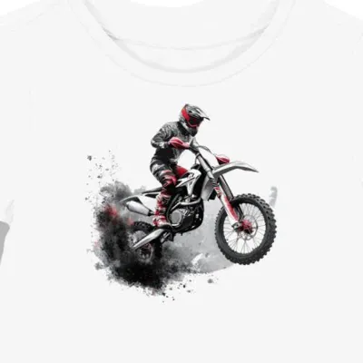 Koszulka damska biała Motocrossowa Ekstremalna Jazda