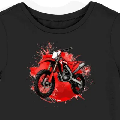 Koszulka damska czarna Dynamiczna Jazda Honda CRF250R