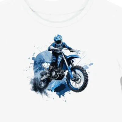 Koszulka damska biała Motocyklowa Adrenalina w Akcji
