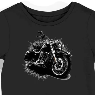 Koszulka damska czarna z Motywem Trasy Harley Davidson
