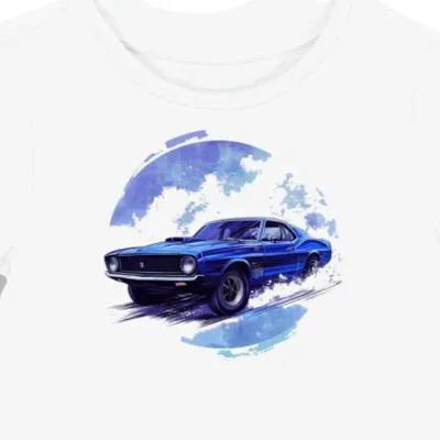Koszulka damska biała Szybki Styl Mercury Cougar