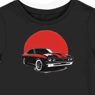 Koszulka damska czarna Klasyczny Styl Oldsmobile