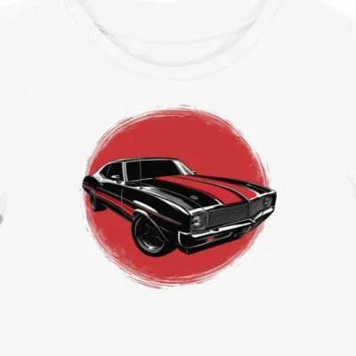 Koszulka damska biała Motoryzacyjna Legendarny Oldsmobile 442