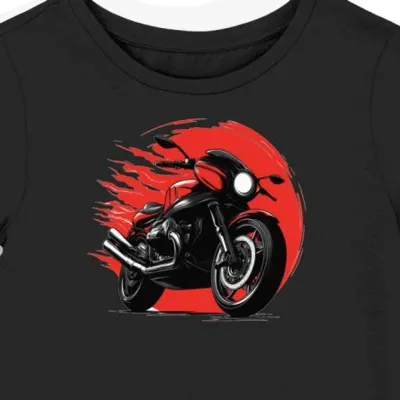 Koszulka damska czarna Motocyklowe Tajemnice Norwegii