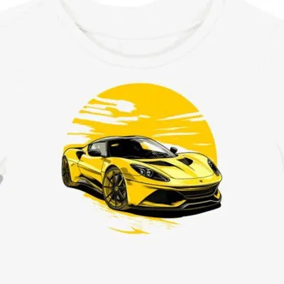 Koszulka damska biała Wyścigowy Blask Lotus Evora