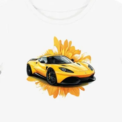 Koszulka damska biała z Wyścigowym Motywem Lotus Evora