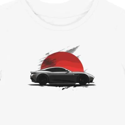 Koszulka damska biała Fani Motoryzacji Aston Martin DB11