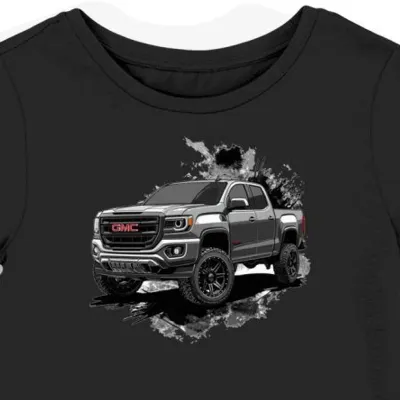Koszulka damska czarna Motoryzacyjna Siła GMC Canyon