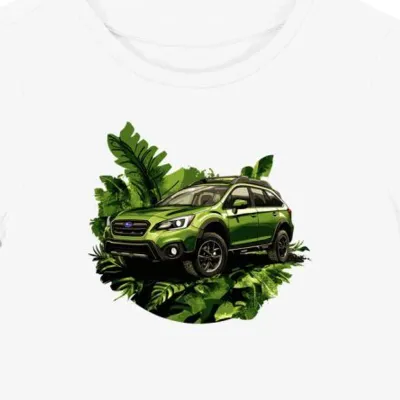 Koszulka damska biała Motoryzacyjna Przygoda z SUV