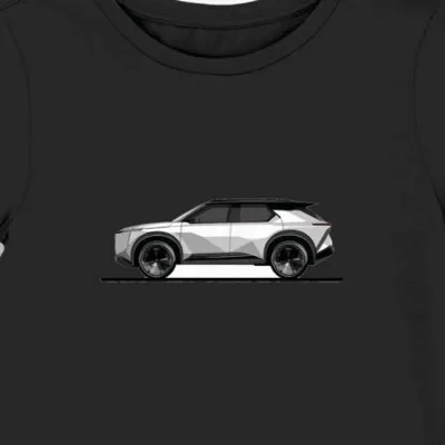 Koszulka damska czarna z Futurystycznym SUV’em