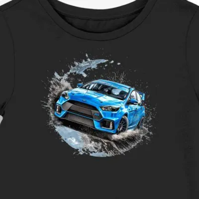 Koszulka damska czarna z Rajdowym Duchem Focus RS