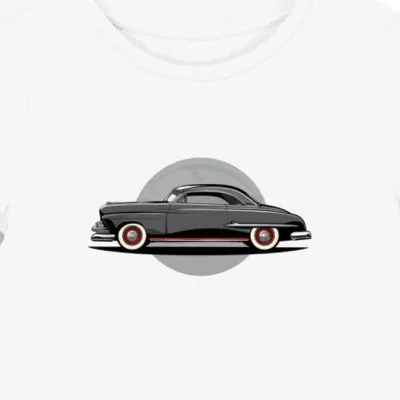 Koszulka damska biała z motywem Hudson Hornet