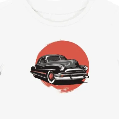 Koszulka damska biała z Motywem Hudson Hornet
