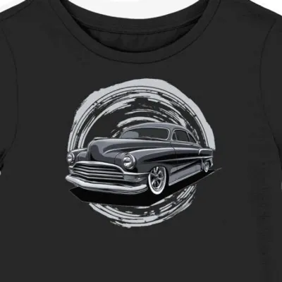 Koszulka damska czarna z klasycznym Hudson Hornet