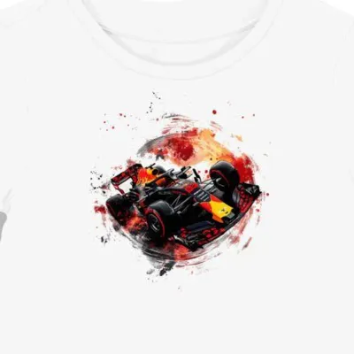 Koszulka damska biała Wyścigowy Styl Red Bull RB19