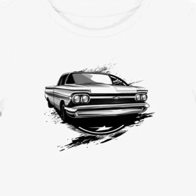 Koszulka damska biała z Motywem Chevrolet Bowtie