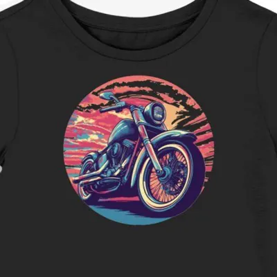 Koszulka damska czarna Wolność na Drodze z Motocyklowym Stylem