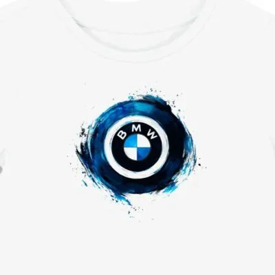 Koszulka damska biała Zakręcone Logo Inspiracji Motoryzacyjnej
