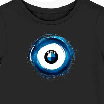 Koszulka damska czarna Stylowa Zawrotna Aura BMW