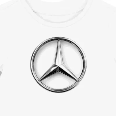 Koszulka damska biała z Lśniącym Logo Gwiazdy Mercedes-Benz