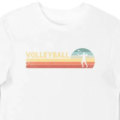 Koszulka męska dla siatkarza z napisem volleyball biała