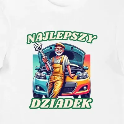Koszulka dla dziadka Najlepszy Dziadek mechanik prezent dzień dziadka