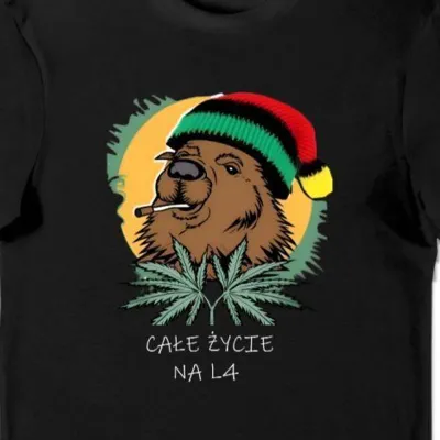 Koszulka całe życie na L4 czarna