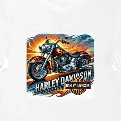 Koszulka męska Harley-Davidson dla motocyklistów biała