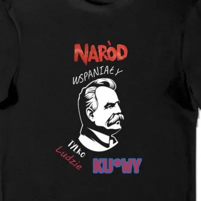 Koszulka Nadrów wspaniały tylko ludzie kur** czarna