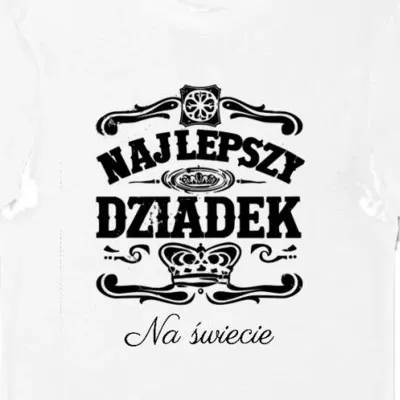 Koszulka Najlepszy dziadek na świecie biała