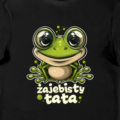 Koszulka żajebisty tata czarna