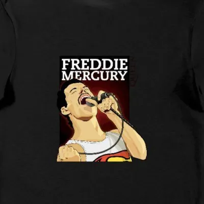 Koszulka Freddie Mercury Queen czarna