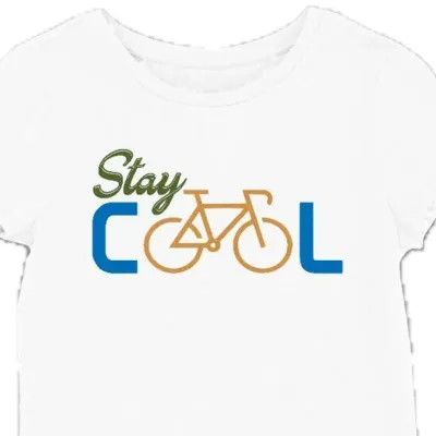 Koszulka damska stay cool rower biała