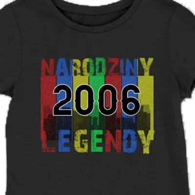 Koszulka damska 2006 18 urodziny narodziny legendy czarna