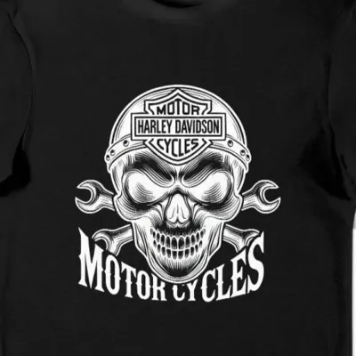 Koszulka męska z legendarnym Harley-Davidson czarna