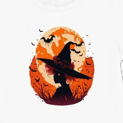Koszulka damska halloween damska biała