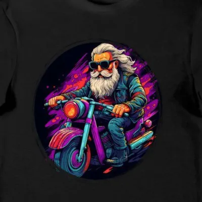 Koszulka motocyklowa na co dzień czarna