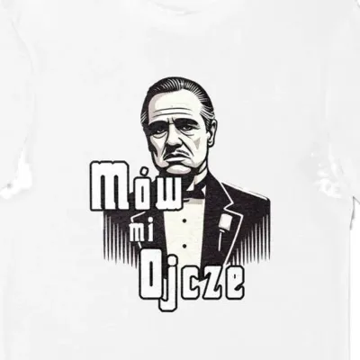 Koszulka męska mów mi ojcze, ojciec chrzestny biała