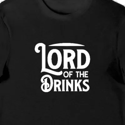 Koszulka męska lord of the drinks czarna