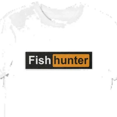 Koszulka ryby fish hunter biała