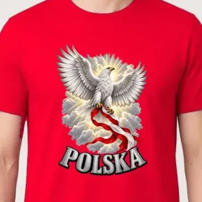 Czerwona wersja tej koszulki