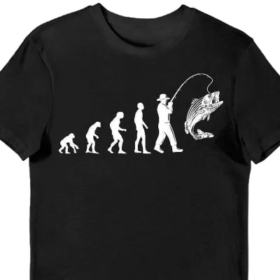Koszulka evolution of fishing 2 czarna